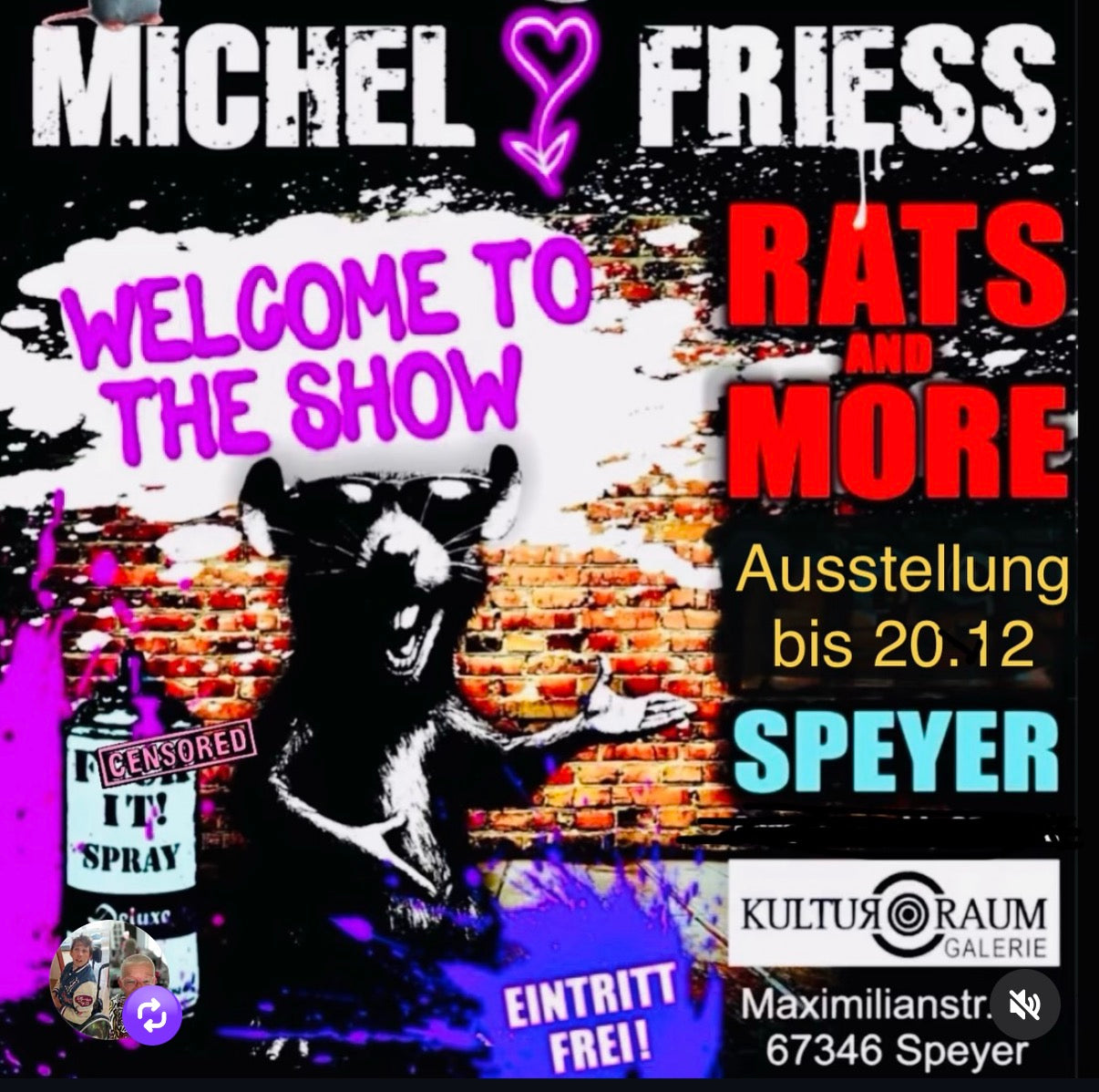 .Aktuelle Ausstellung mit 101 Werken (davon 80% neue) in Speyer, Galerie Kulturraum